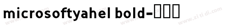microsoftyahel bold字体转换